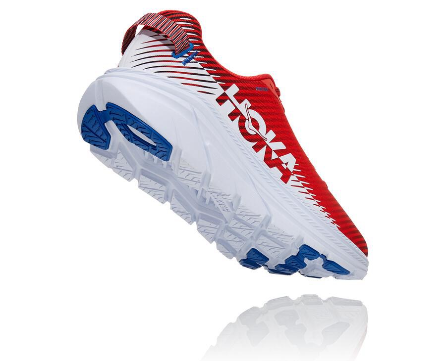 Hoka One One Koşu Ayakkabısı Erkek Kırmızı/Beyaz - Rincon 2 - BA9375286